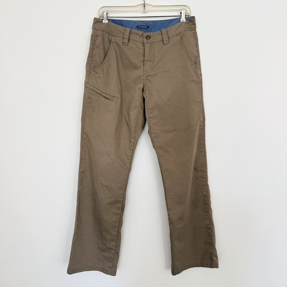 Toad & Co Pants Mens 30 Brown Chino Straight Leg Casual‎ Twill Pockets Outdoor